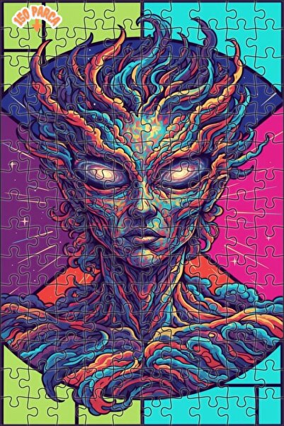 Esranın Dünyası Galactic Entity Oil Painting Lookalike Wooden Puzzle 150 Piec...