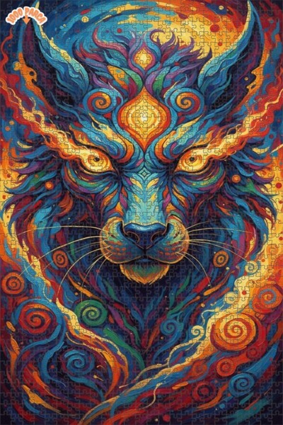 Esranın Dünyası The Lion King Energy Oil Painting Lookalike Modern Double-Lay...