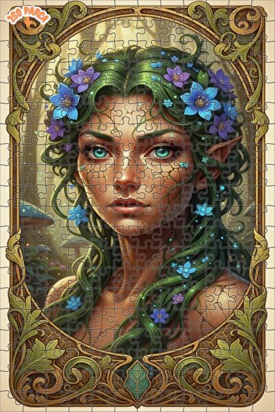 Esranın Dünyası Forest Fairy Art Oil Painting Lookalike Double-Layer Framed W...