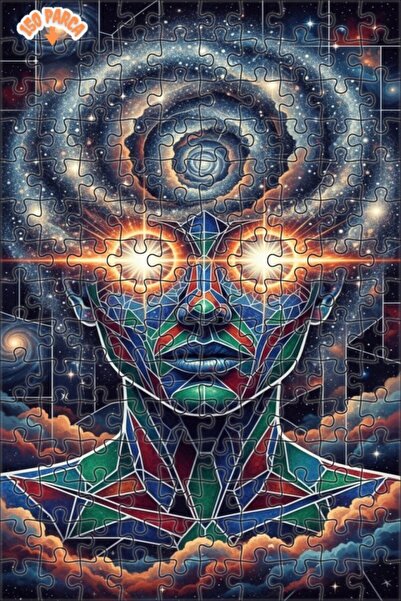 Esranın Dünyası Divine Eyes Universal Wisdom Ç Double-Layer Framed Wooden Puz...