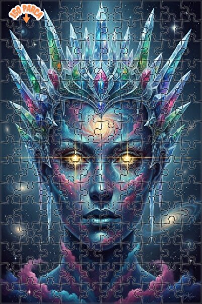 Esranın Dünyası Galactic Queen Crystal Crowned Cosmic Look Wooden Puzzle 150 ...
