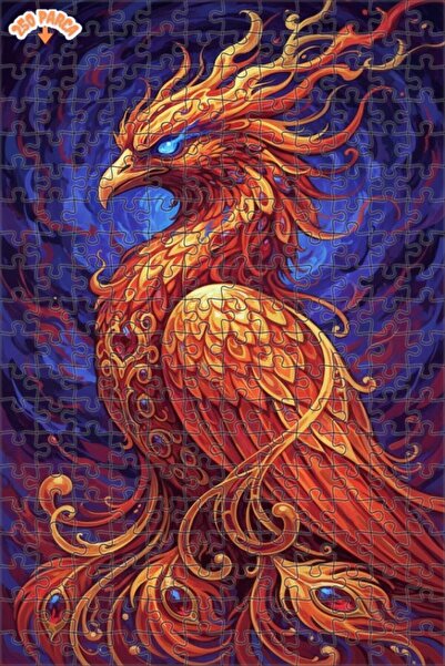 Esranın Dünyası Firebird Lookalike Double-Layer Framed Wooden Puzzle 250 Piec...
