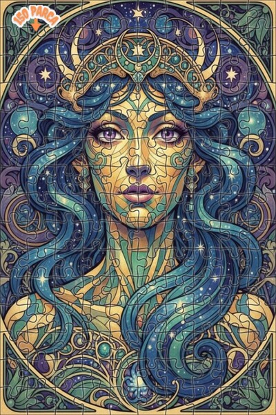 Esranın Dünyası Ancient Cosmic Queen Oil Painting Lookalike Art Puzzle 150 Pi...