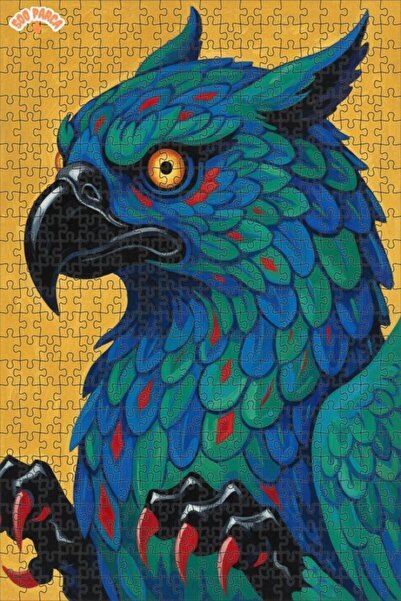 Esranın Dünyası Mysterious Bird of Prey Oil Painting Lookalike Wooden Puzzle ...