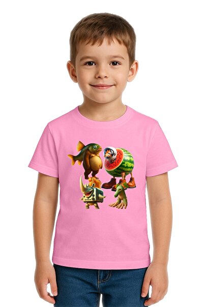 SEDİRLİ Tricou unisex pentru copii Brainot cu imprimeu bumbac moale țesături ...