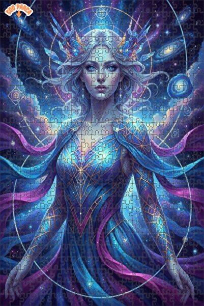 Esranın Dünyası لغز خشبي ذو مزدوج الطبقات إطارًا بمظهر ألوان مائية لملكة الكو...