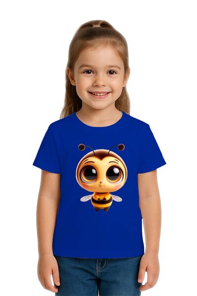 SEDİRLİ Unisex Arı Bee με τύπωμα Παιδικό μπλουζάκι από χτενισμένο βαμβακερό ύ...