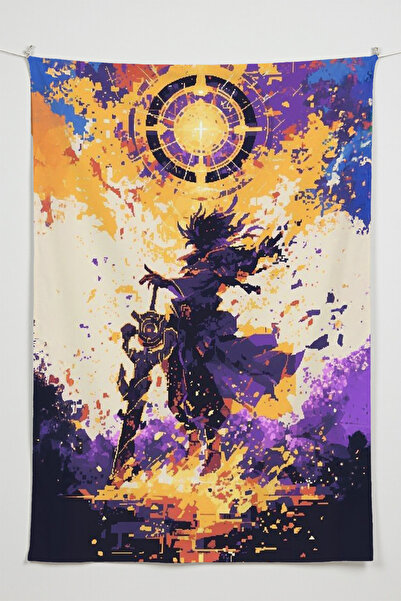 Charmbi Mystic Warrior Wall Cloth – Large Size Tapestry Wall Art Rug Si, Game...