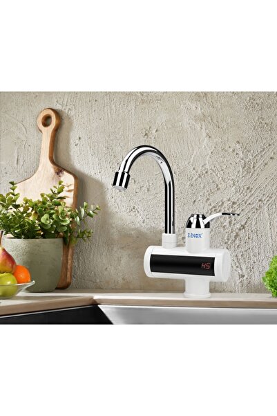 ZİNOX Robinet electric cu incalzire instantanee ZLN7866, 3000W, ecran digital...