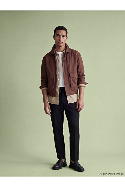 LC Waikiki Ανδρικό παλτό γιακά πουκαμίσου με άνετη εφαρμογή