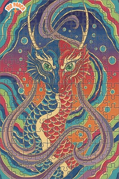 Esranın Dünyası Dragon Art Double Layer Framed Wooden Puzzle 150 Pieces 20X30