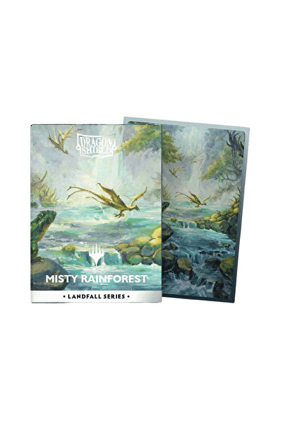 Arcane Tinmen Dragon Shield MTG Landfall Misty Rainforest Ματ Διπλά Μανίκια 1...