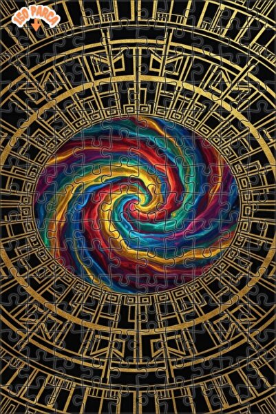 Esranın Dünyası لوحة ألغاز خشبية مكونة من مزدوج الطبقات إطارًا بتصميم لوحة زي...