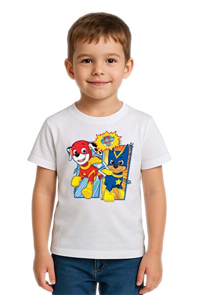 SEDİRLİ Unisex Paw Petrol με τύπωμα Παιδικό T-Shirt από χτενισμένο βαμβακερό ...