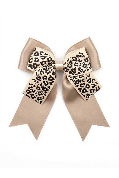 TAŞDELEN AVM Γυναικεία αγκράφα με σχέδιο λεοπάρ