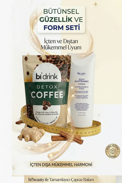 Bi Care Detoks Kahvesi + Noura Leke Karşıtı Beyazlatıcı Krem Seti ( & Form)