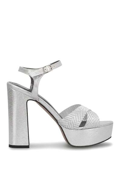 Ayakkabı Fuarı Elite Pm08 K2057 Women's Platform Shoes Silver