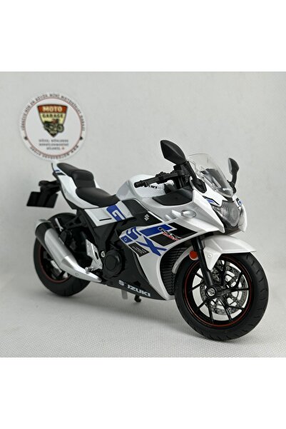 MotoGarage Suzuki GSX250R 1:12 Sesli Işıklı Diecast Motosiklet Modeli - Beyaz...