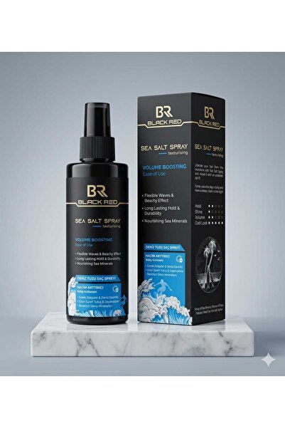 Black Red بخاخ ملح البحر للشعر بلاك ريد – كثافة طبيعية وتموجات شاطئية (Sea Sa...