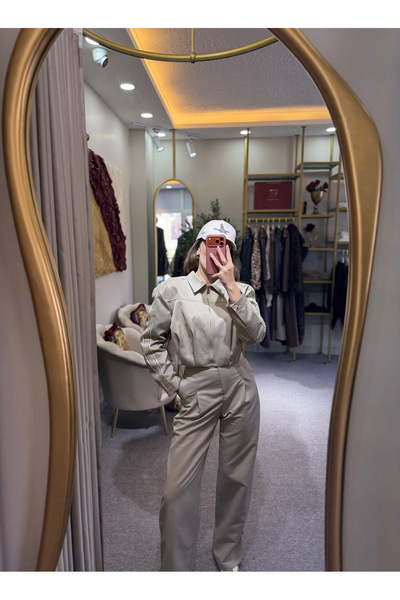 RAVİ Şerit detaylı ceket pantolon takım