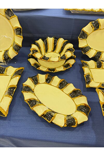 hediye Esterhomedecor Oval Presentation Plate 30cm Rosey205 Single Piece