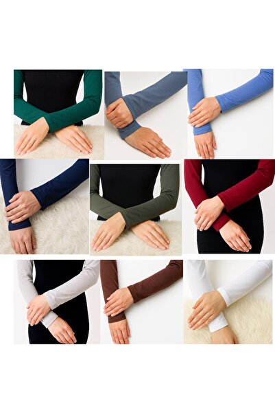ALDAIYR 9 Pcs Hijab Sleeves Combed Cotton Prayer Sleeves Kol2908
