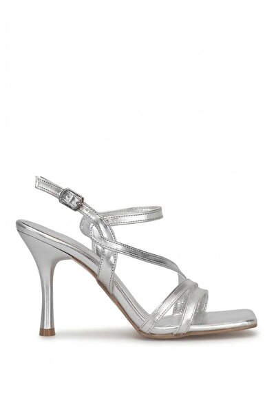 Ayakkabı Fuarı Elit Mst1354M Women's Classic Heeled Shoes Silver