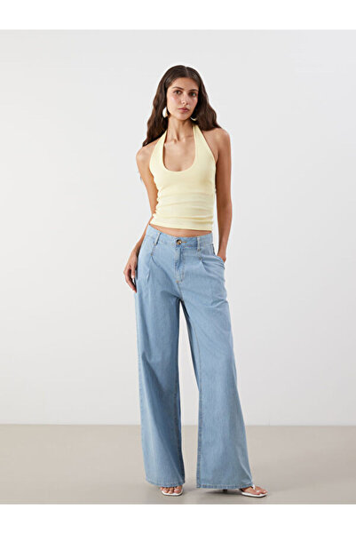 LC Waikiki Rmz Gi̇yi̇m Farkiyla Wide Leg Women's Jean Pants