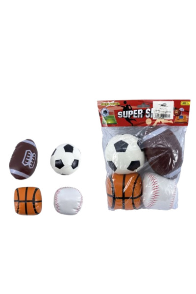 Other Kids Soft Foam Sports Ball Set – 4 Styles (Soccer, Basketball, Baseball...