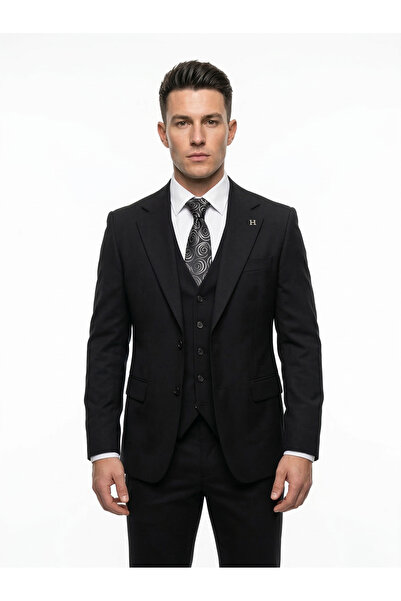 HERMOSE Signature |   Savile Black Vest Set Suit