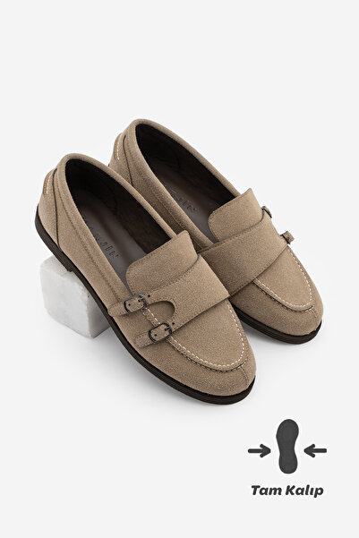 Marjin Women's Loafers Double-Strapped Moccasin Buckled Casual Shoes Ovora Be...