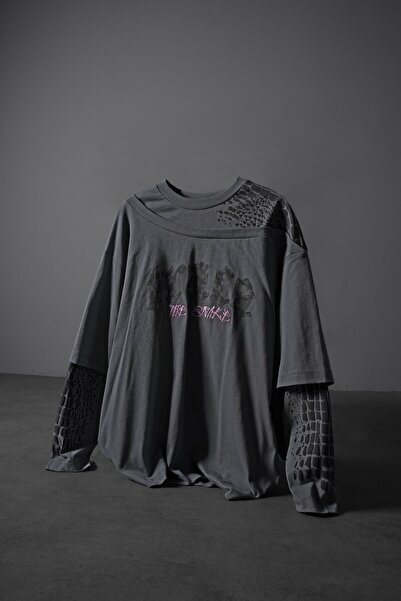 Slatra Tricou cu mânecă lungă pentru bărbați, Smoked Symphony Of Shadow supra...