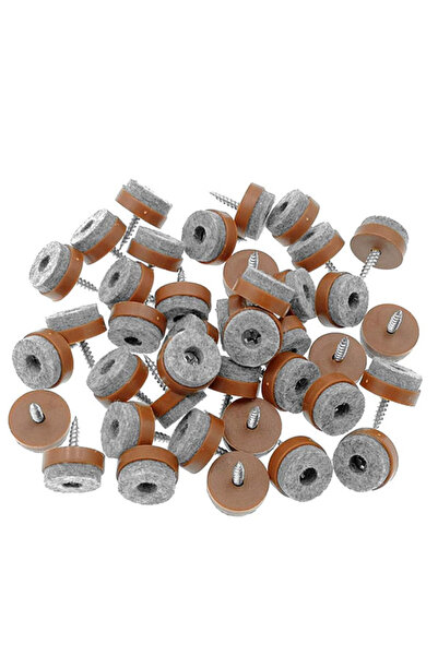 ALIMITOPIA 40pcs Screw-on Furniture Felt Pad Chair Glide Slider Hardwood Floo...