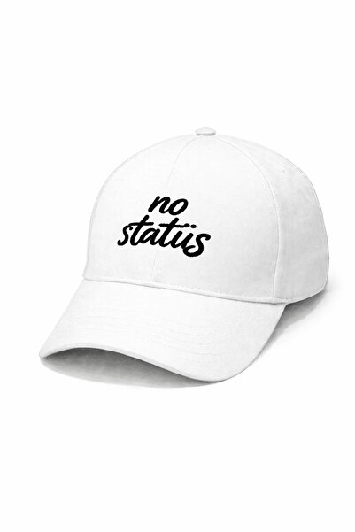 ZERAMİNE Șapcă de baseball unisex cu broderie cu text „No Status” – Șapcă spo...