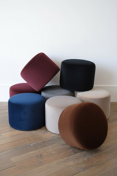 JACA Kadife Kumaş İç Dolgulu Dekoratif Puf Minder