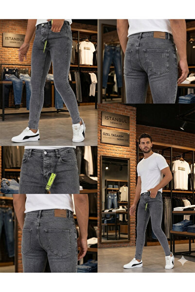ATKGİYİM Sezonun Trendi: Kar Yıkama Slim Fit Denim erkek kot Pantolon