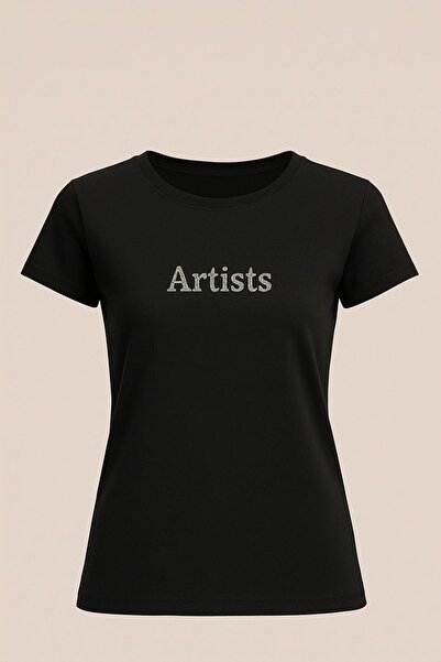 SİSTERS2HC Tricou pentru femei, cu broderie cu pietre, model artistic, Basic ...