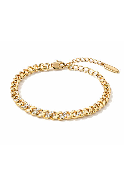 FARA Elegant bracelet with zirconia crystals – adjustable design