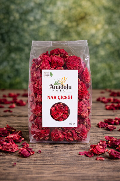 Bayguru Nar Çiçeği Çayı 80 Gr Doğal Kurutulmuş Nar Çiçeği Bitki Çayı