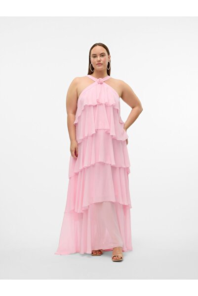 Veromoda Curve Mehrlagiges Kleid VMFELICIA Langes Kleid