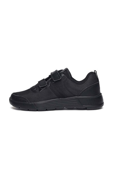 PLAETO Aspire School Shoes - Black - Hook and Loop Sport Shoes - Boys and Girls