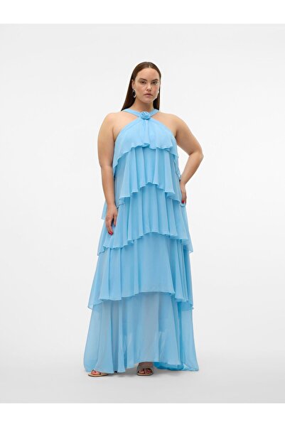 Veromoda Curve Mehrlagiges Kleid VMFELICIA Langes Kleid