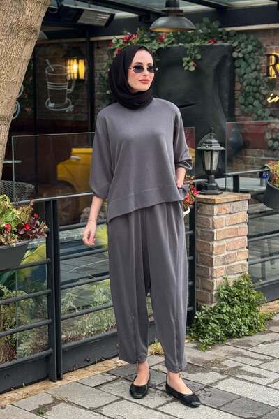 AlMarwah Pantolonlu Takım 203023 Antrasit