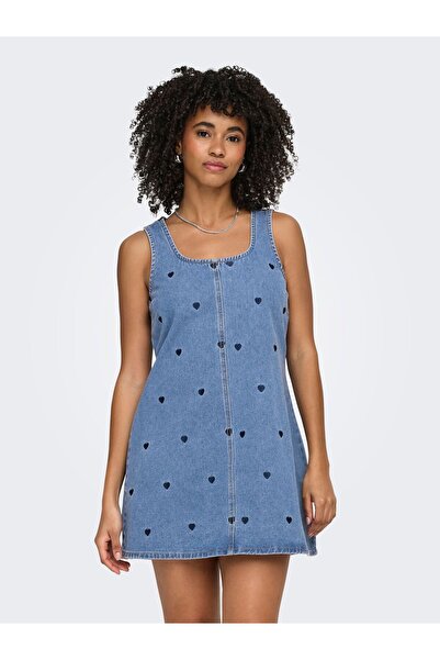 ONLY Jeanskleid ONLIRIS Kurzes Kleid