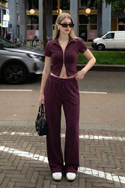 EYLANA Women's Modal Pair Zippered Set