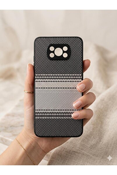 TECNOTREND Poco X3/Poco X3 NFC/Poco X3 Pro Uyumlu Karbon Fiber Desenli Siliko...