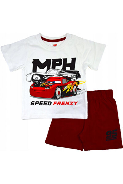 CARS Pijamale de vară cu mâneci scurte, bumbac, Speed ​​116 CM 6 ani Roșu