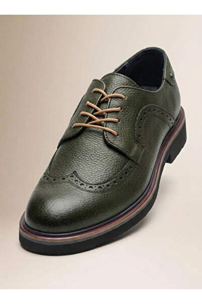 Growish Gr0482 Genuine Leather Brogue Style Top Quality Double Color Thick EV...
