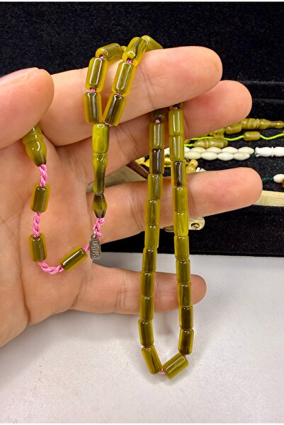 İskenderun Tesbihcilik Muhammed Dabbas Handcrafted Stick-Cut Amber Prayer Beads