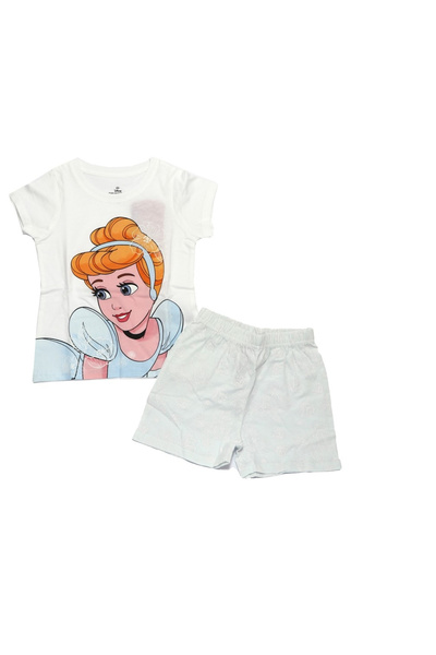 Disney Pijamale de vară pentru fete cu mâneci scurte, bumbac, Prințese 92 CM ...